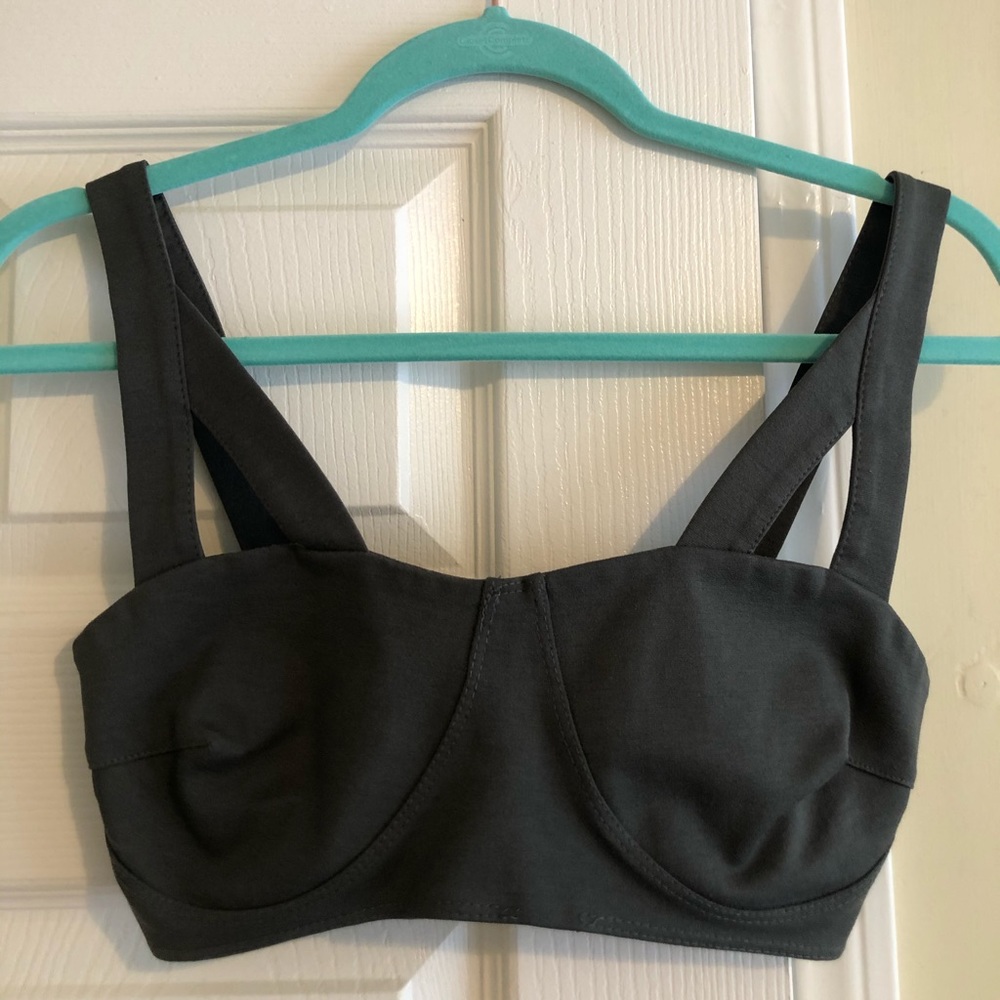 LNA — olive green bralette
